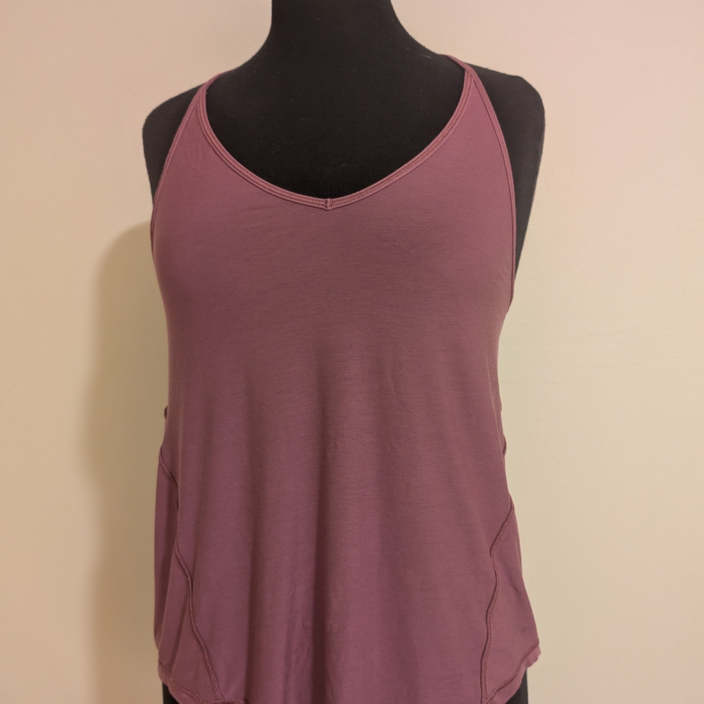 Lululemon Athletica Pink Relaxed Tank Top Scoop Neck